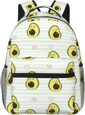 VOSERY Backpack for Women Men, Laptop Backpack, Carry On Backpack, Personal Item Backpack, Avocado of a Hear Backpacks for Travel Weekender Work, Casual Daypack Backpacks