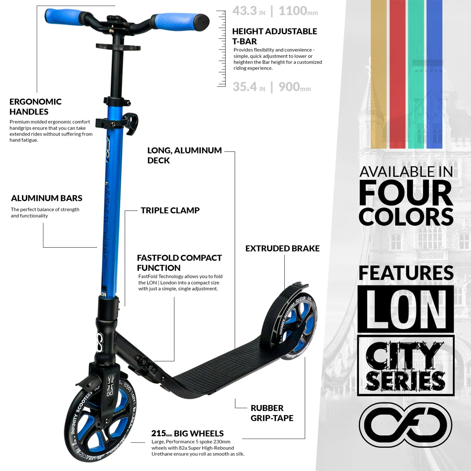 Warehouse Deal | London City Scooter - LON Blue