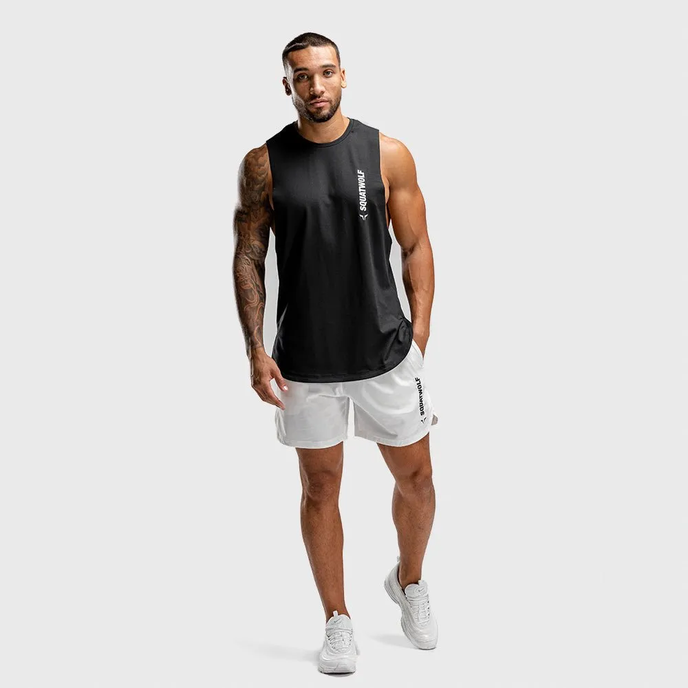 Warrior Cut-Off Stringer - Black