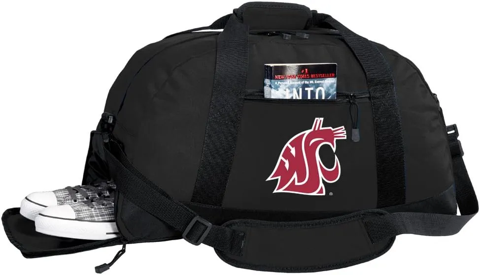 Washington State University Duffel Bag - Washington State Gym Bags w/SHOE POCKET