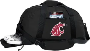Washington State University Duffel Bag - Washington State Gym Bags w/SHOE POCKET