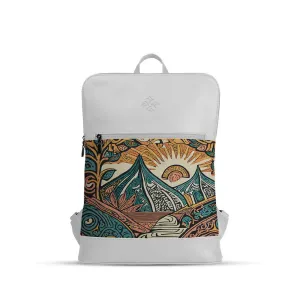 White Orbit Laptop Backpack Sunshine