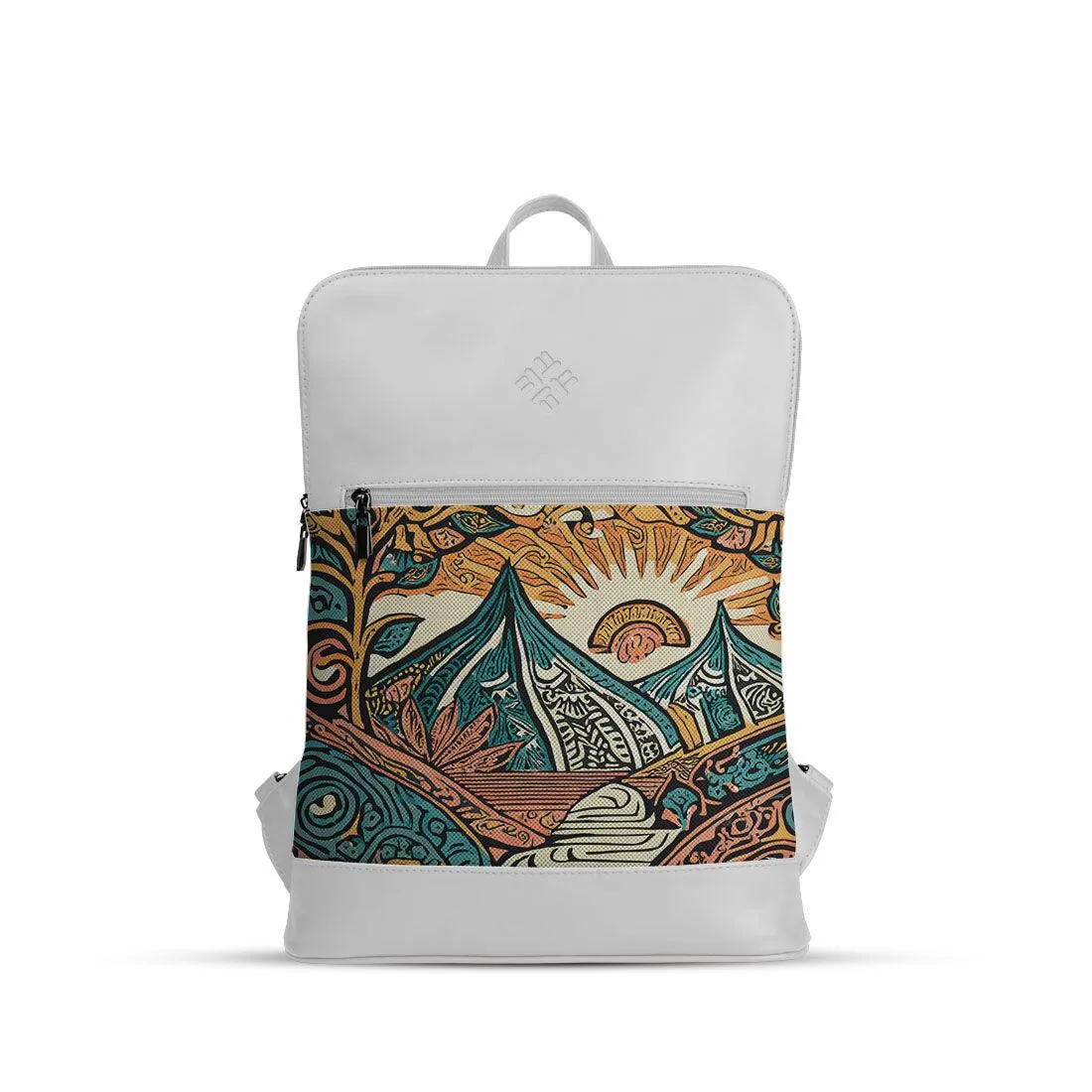 White Orbit Laptop Backpack Sunshine