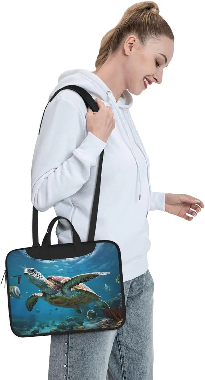 Wild White Daisy Flower Stylish And Lightweight Laptop Messenger Bag,Handbag,Briefcase,Perfect For Business Travel