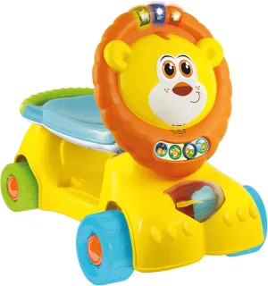 Winfun: 3-in-1 Grow-with-Me Lion Scooter - Lights & Sounds, 3 Modes: Walker - Scooter - Foot-to-Floor Ride On, Developmental Toy, Toddlers Ages 12mo 