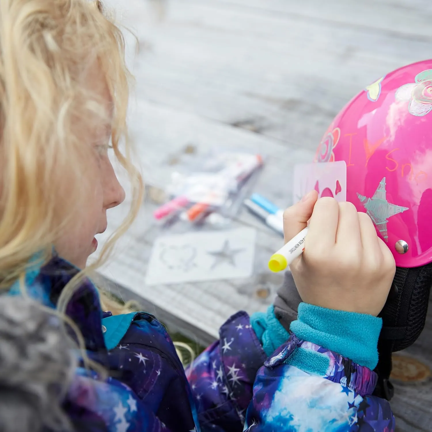Wipeout Dry Erase Kids Helmet – Ideal for Bike, Skate, Scooter, in-Line Skating and Rollerblading