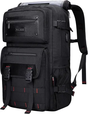 WITZMAN Carry On Travel Backpack for Men Duffle Bags Fit for 17 Inch Laptop Airline Approved Laptop Backpack(B685 Black)