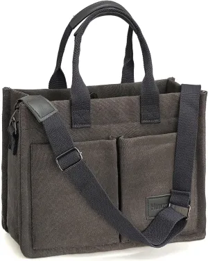 Women Canvas Tote Bag With Pockets Crossbody Bags Casual Hobo Messenger Bag Shoulder Bag Handbag for Women