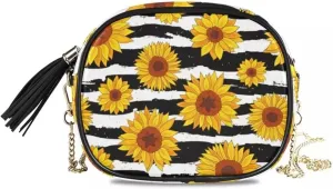 Women Handbags Fashion Korean Version Shoulder Bag Sunflower Pattern Chain Messenger Bag Sweet Woman Evening Bag