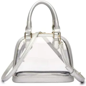 Women Jelly Transparent Shoulder Bag Tote Outdoor Ladies PVC Handbag Messenger Shoulder Bag