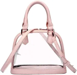 Women Jelly Transparent Shoulder Bag Tote Outdoor Ladies PVC Handbag Messenger Shoulder Bag