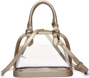 Women Jelly Transparent Shoulder Bag Tote Outdoor Ladies PVC Handbag Messenger Shoulder Bag