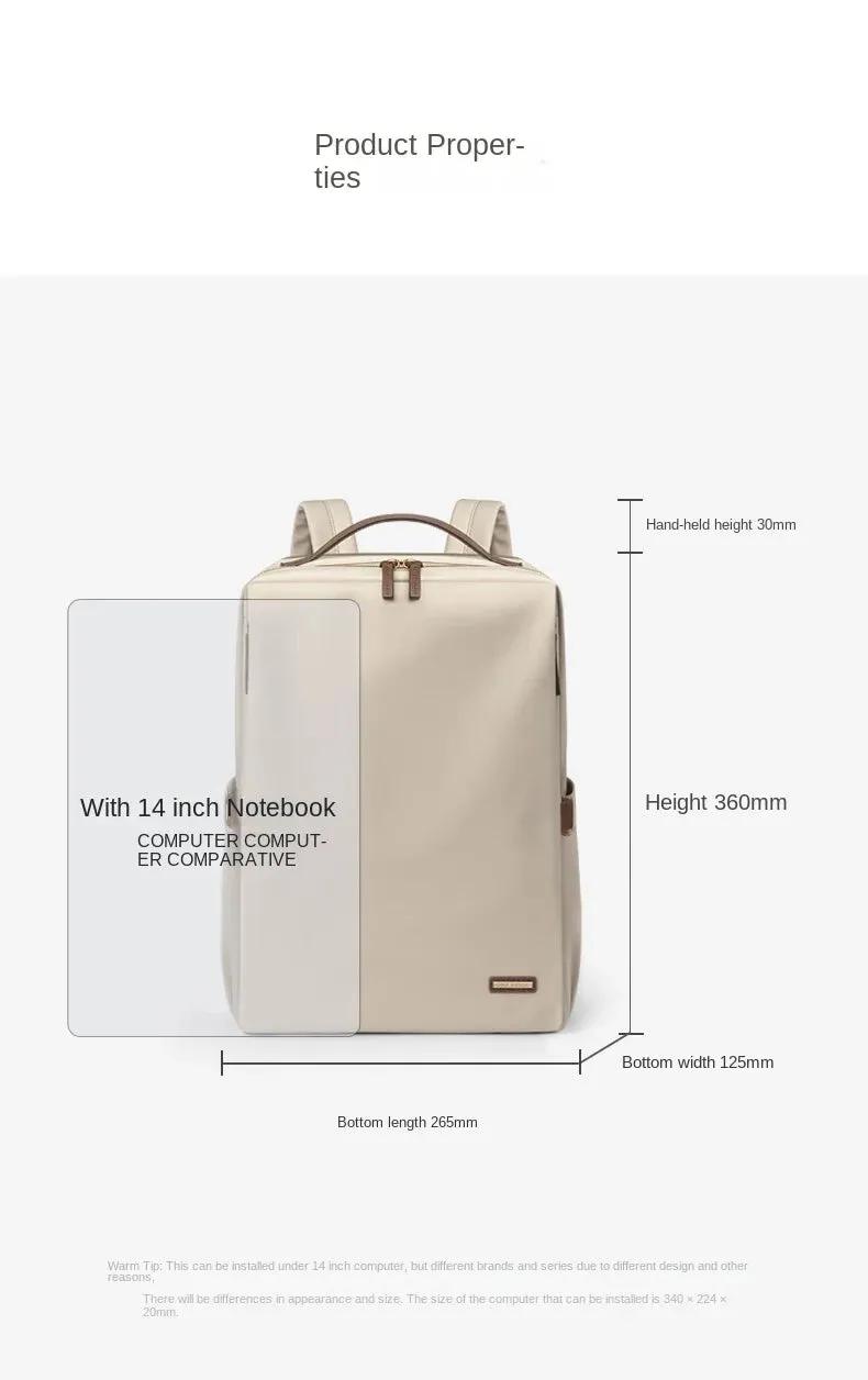 Women Laptop Backpack 14 15 6 Inches Waterproof