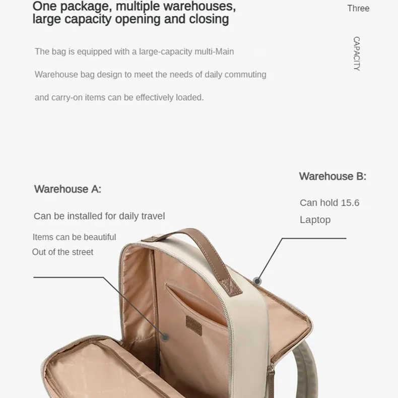 Women Laptop Backpack 14 15 6 Inches Waterproof