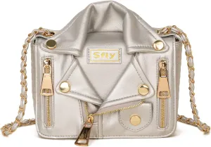 Women Satchel Chain Strap Shoulder Bag Leather Crossbody Handbags Ladies Evening Clutch Purse Unique Cute Jacket Bag