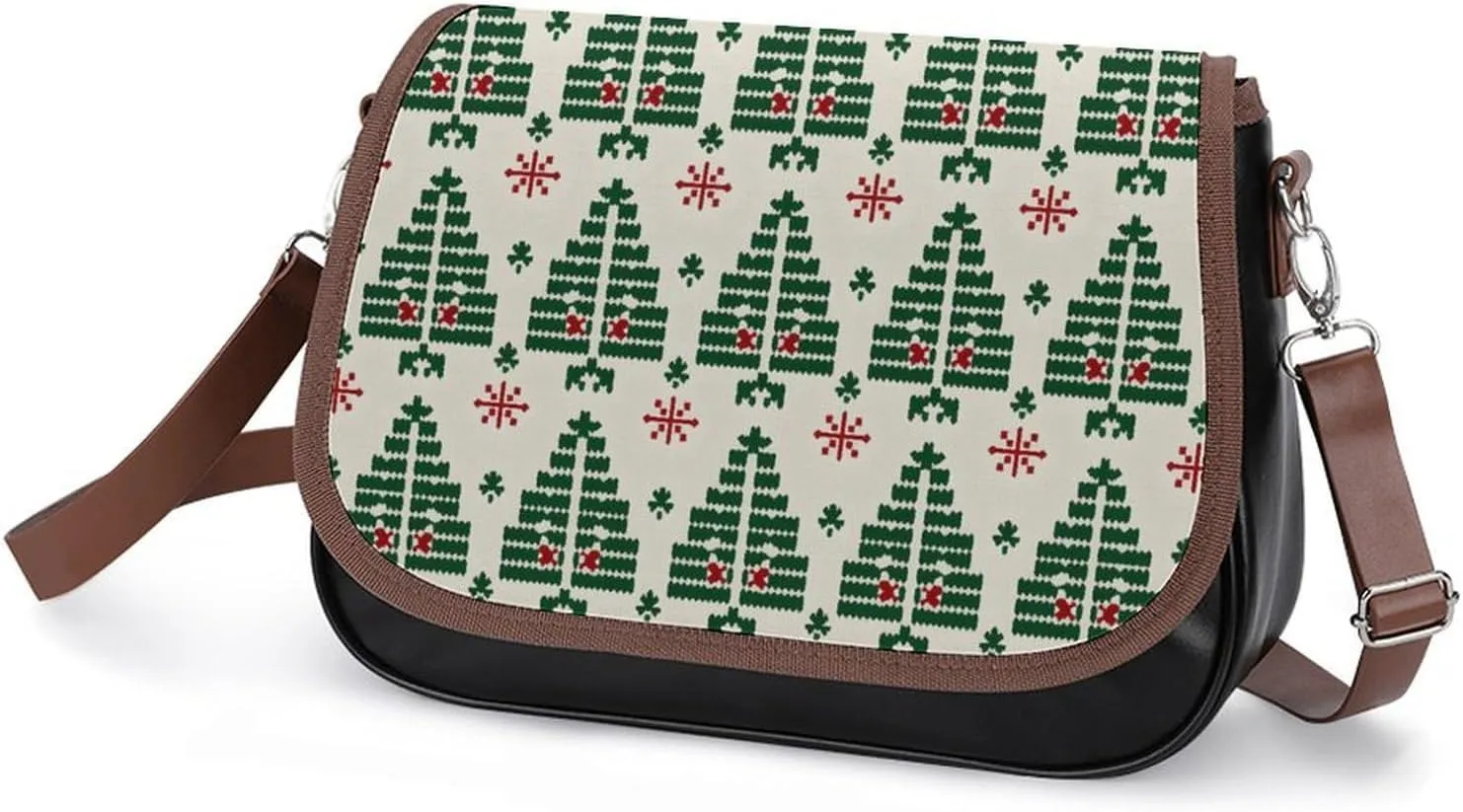 Women's Bag Pumpkin Pattern Adjustable Shoulder Strap Shoulder Bag Multi-Pocket Magic Buckle Crossbody Bag