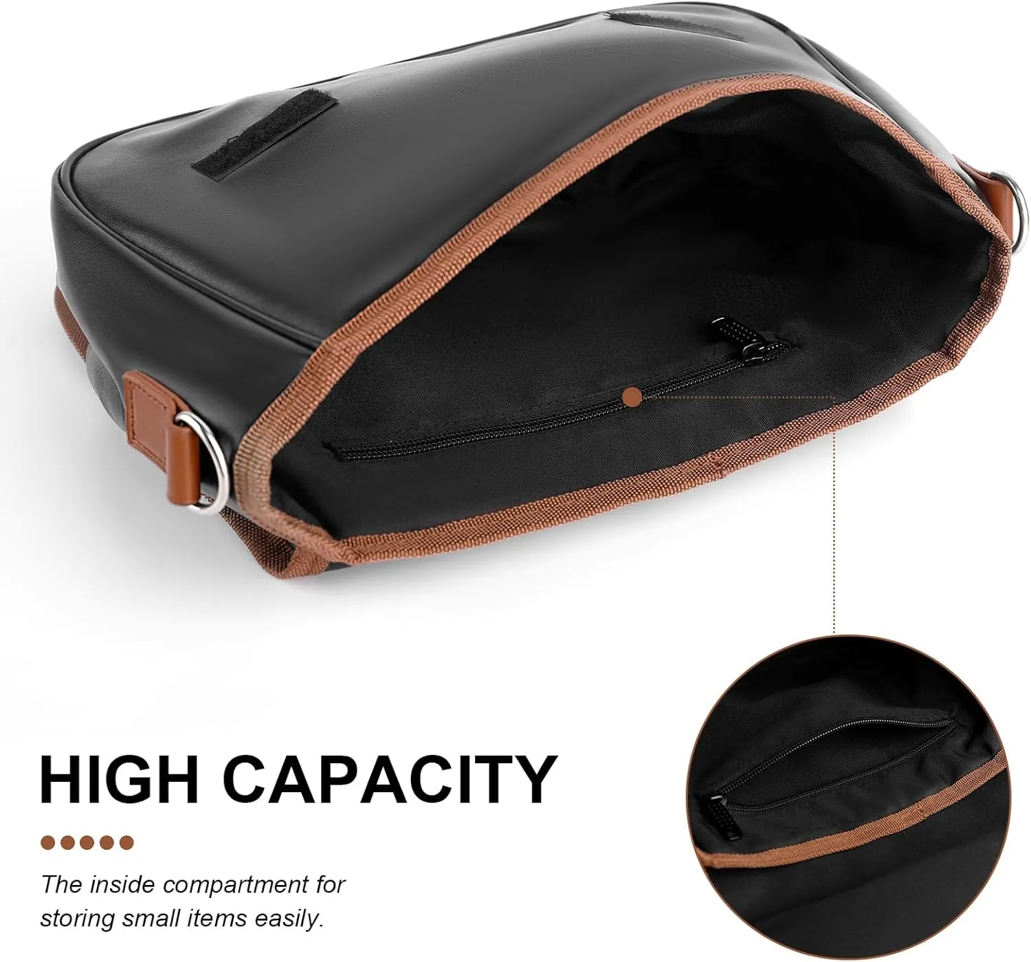 Women's Bag Pumpkin Pattern Adjustable Shoulder Strap Shoulder Bag Multi-Pocket Magic Buckle Crossbody Bag
