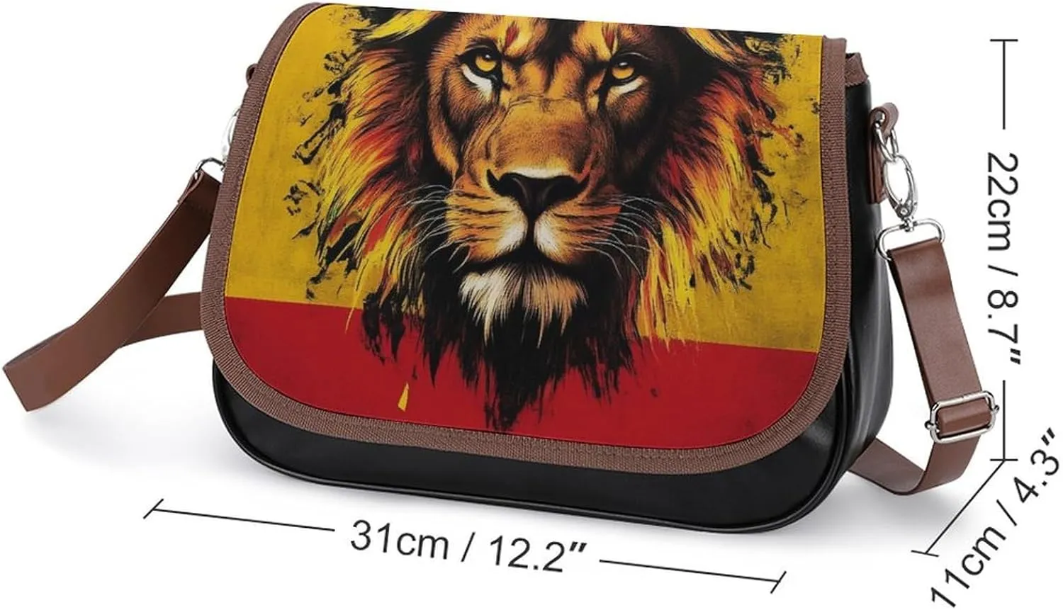Womens Casual Crossbody Bag, Small PU Leather Shoulder Bag Travel Messenger Bags