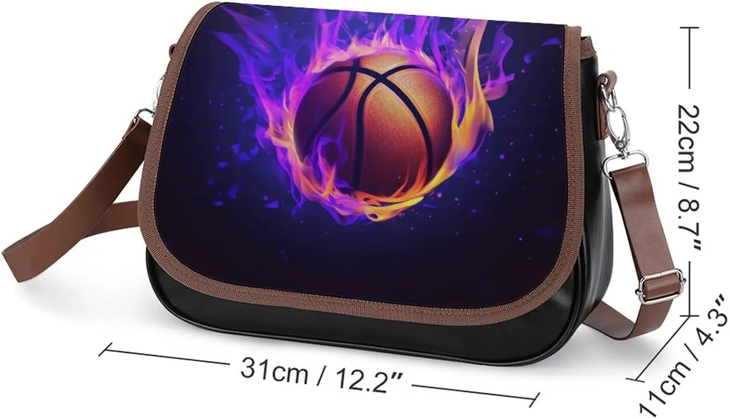 Womens Casual Crossbody Bag, Small PU Leather Shoulder Bag Travel Messenger Bags