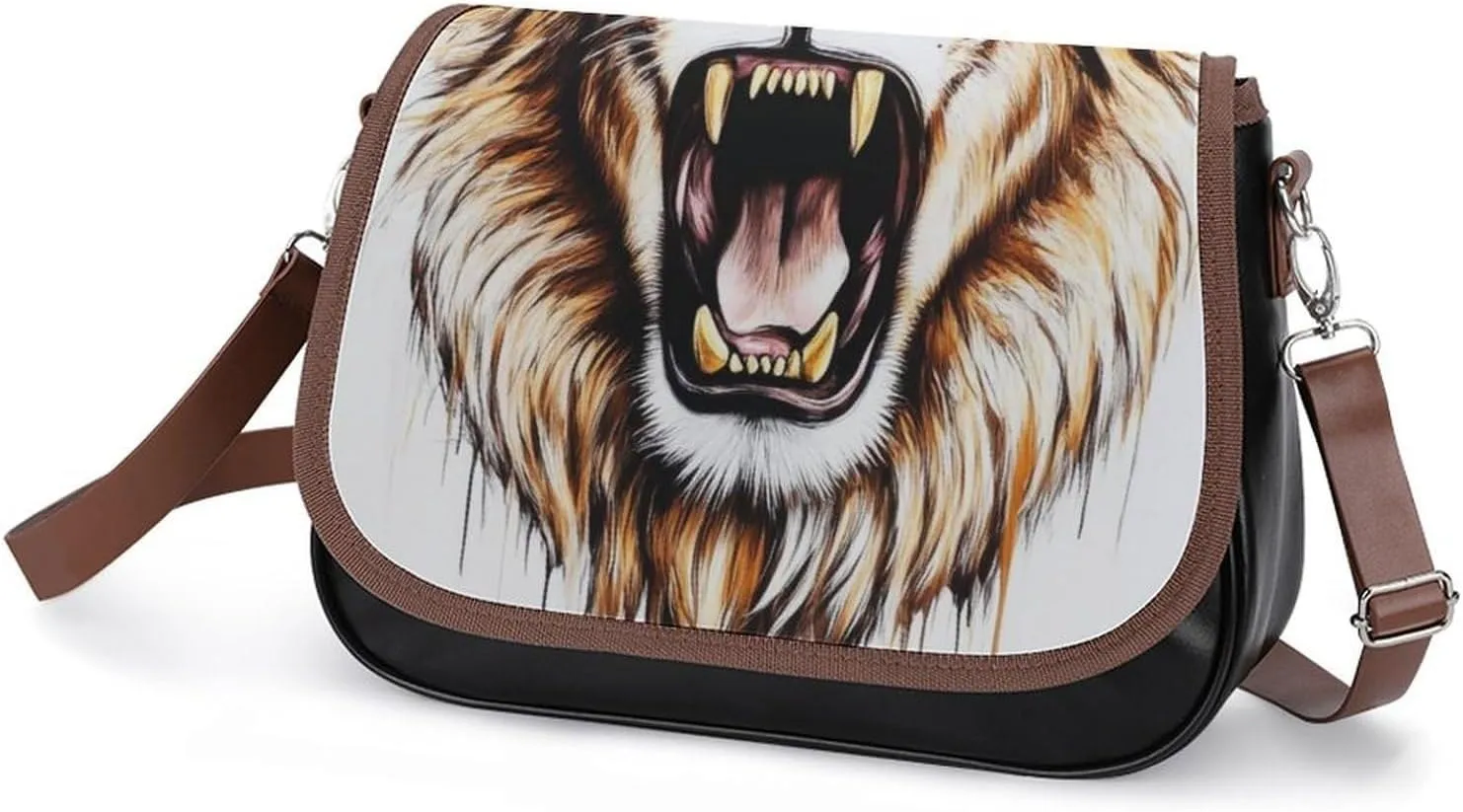 Womens Casual Crossbody Bag, Small PU Leather Shoulder Bag Travel Messenger Bags
