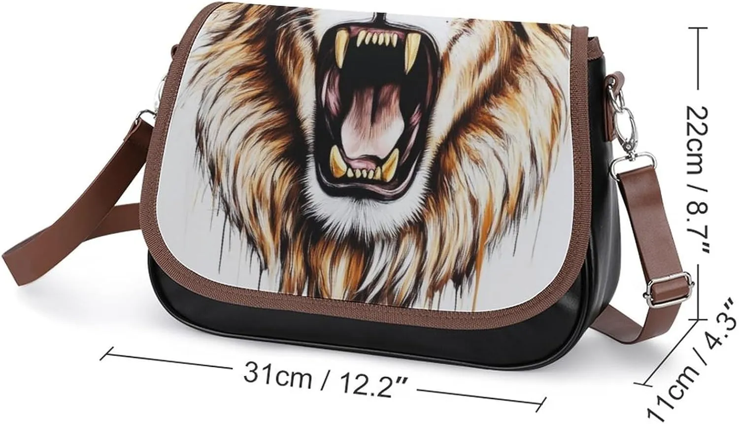 Womens Casual Crossbody Bag, Small PU Leather Shoulder Bag Travel Messenger Bags