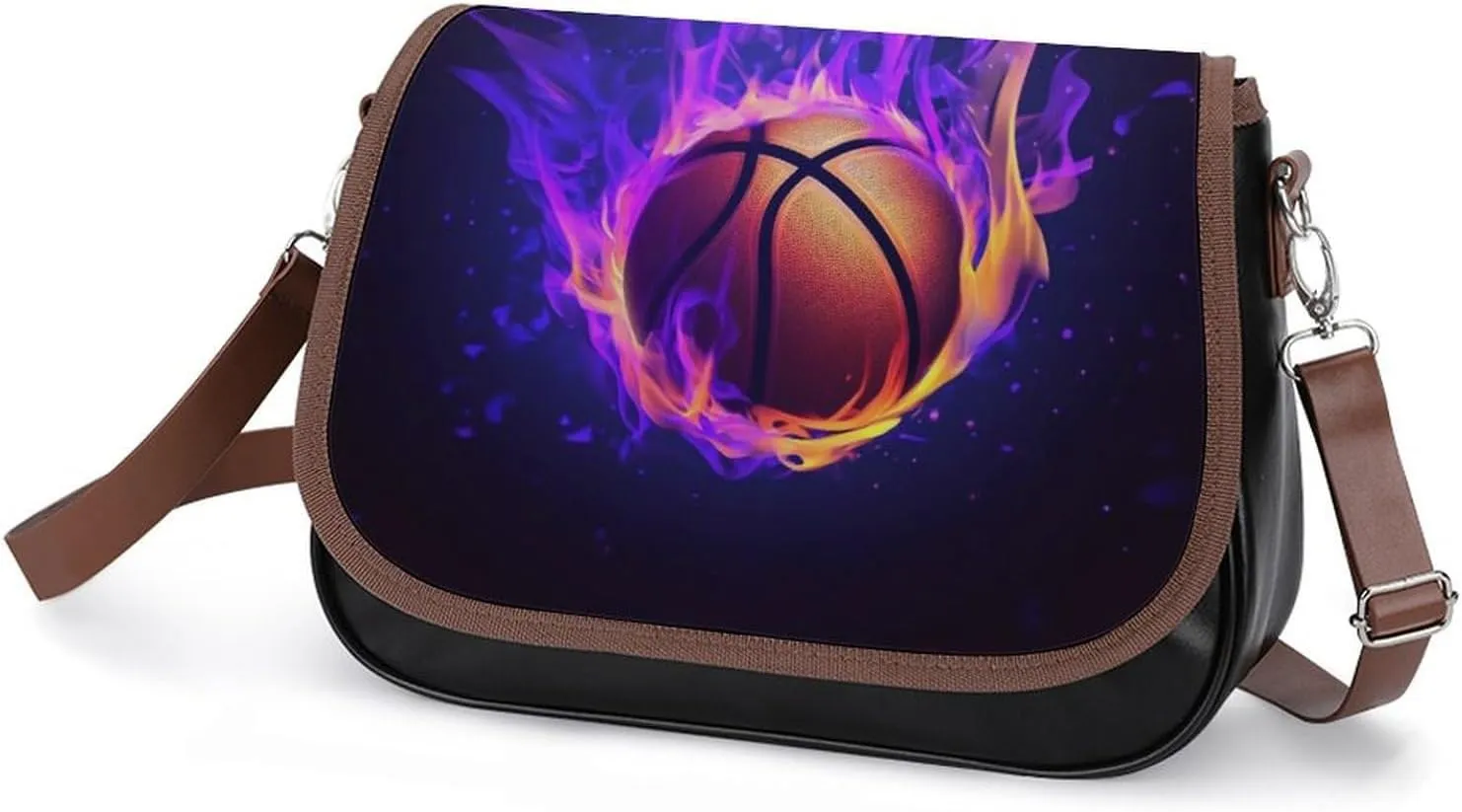 Womens Casual Crossbody Bag, Small PU Leather Shoulder Bag Travel Messenger Bags