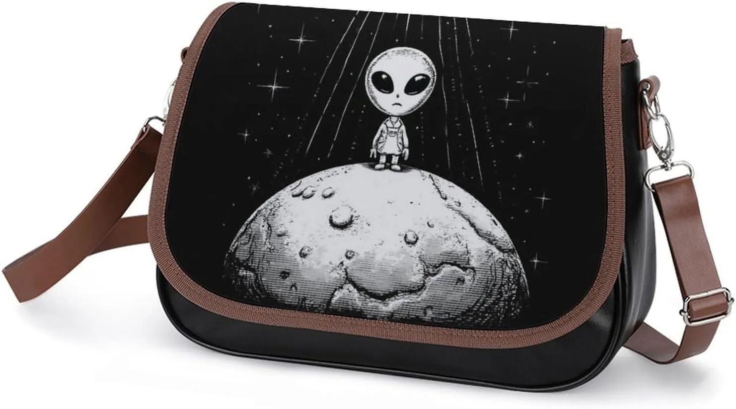 Womens Casual Crossbody Bag, Small PU Leather Shoulder Bag Travel Messenger Bags