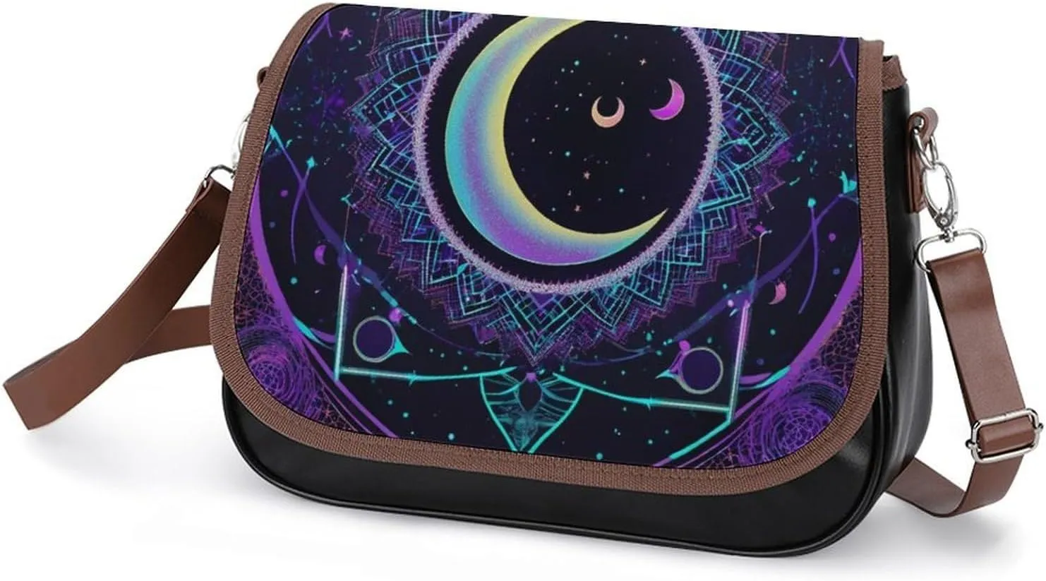 Womens Casual Crossbody Bag, Small PU Leather Shoulder Bag Travel Messenger Bags