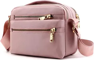 Women's Crossbody Bag, Multi Pocket Messenger Bag Shoulder Bag Travel Bag Handbags for Men&Women for Shopping Daily
