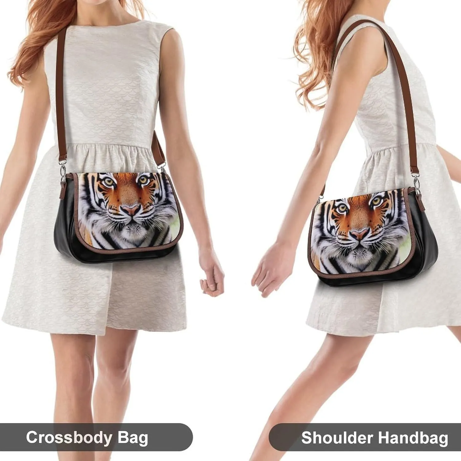 Womens Crossbody Purse Lightweight PU Leather Shoulder Bag Waterproof Messenger Bags
