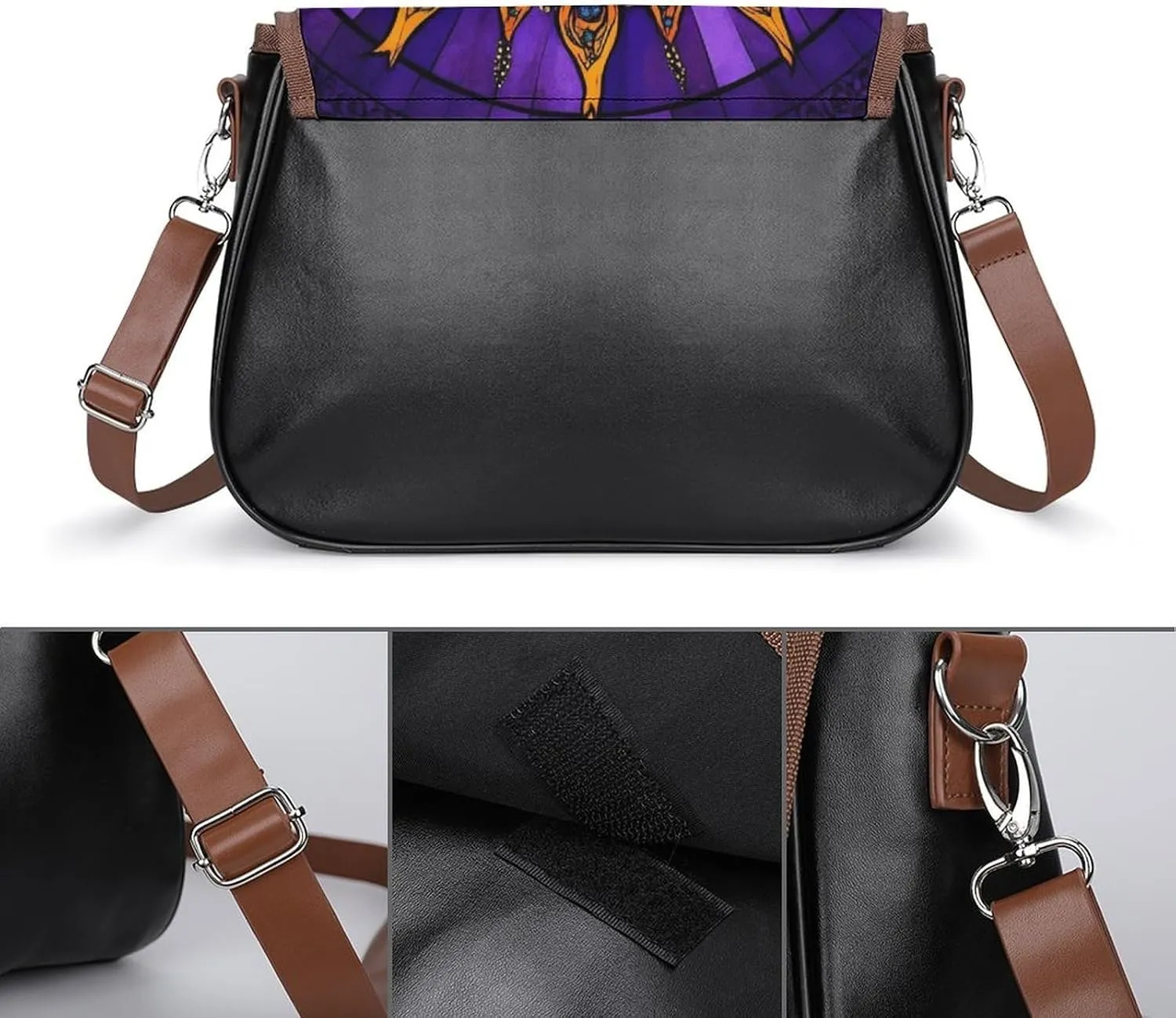Womens Crossbody Purse Lightweight PU Leather Shoulder Bag Waterproof Messenger Bags