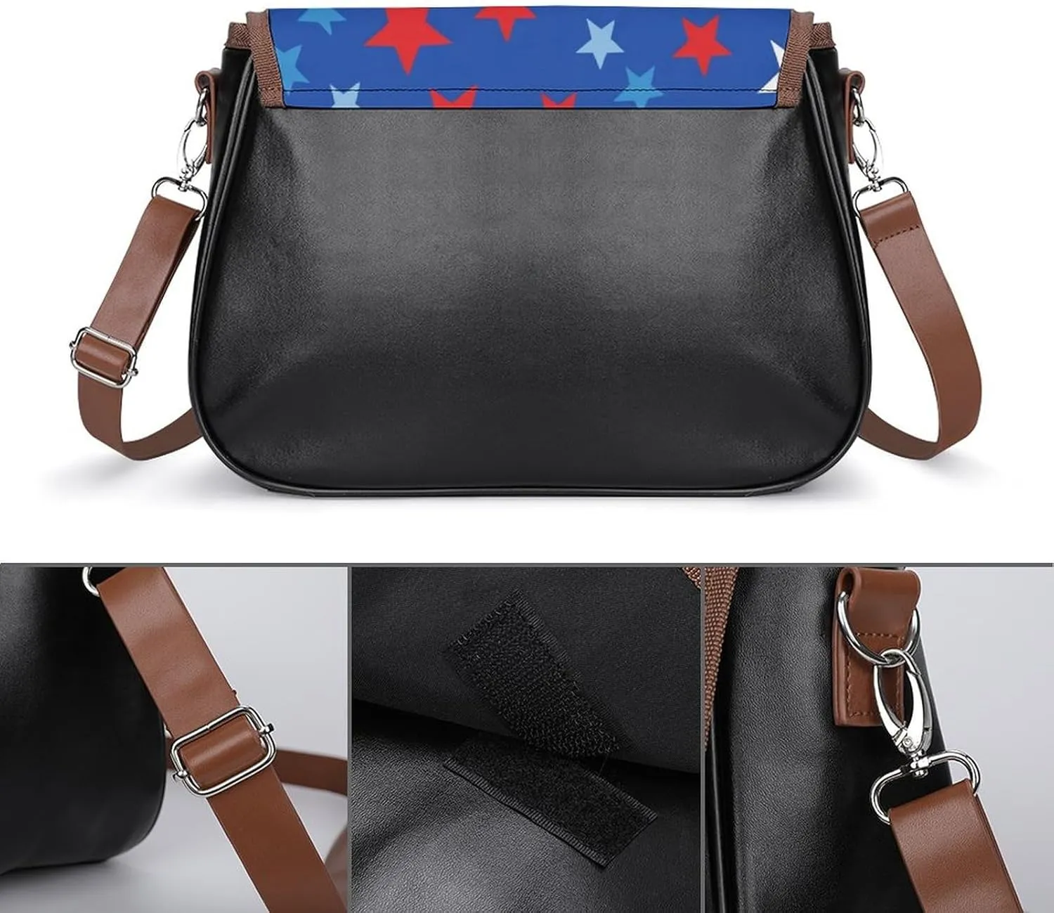 Womens Crossbody Purse Lightweight PU Leather Shoulder Bag Waterproof Messenger Bags