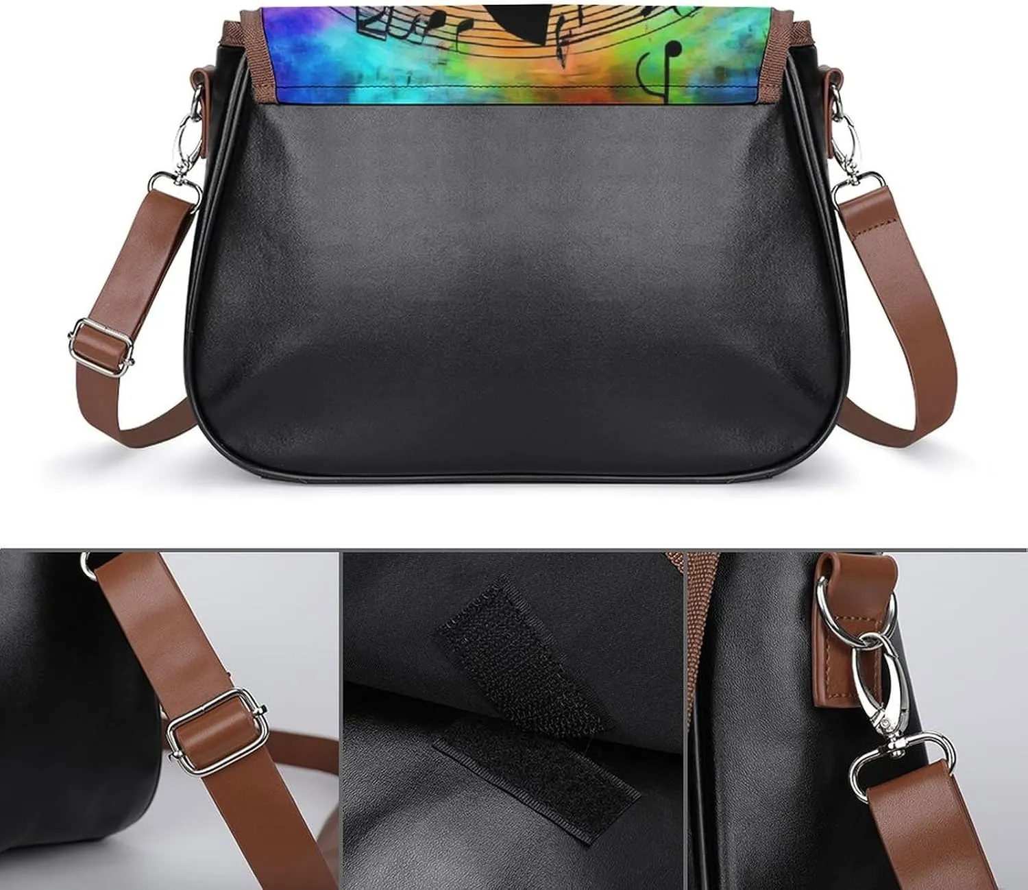 Womens Crossbody Purse Lightweight PU Leather Shoulder Bag Waterproof Messenger Bags