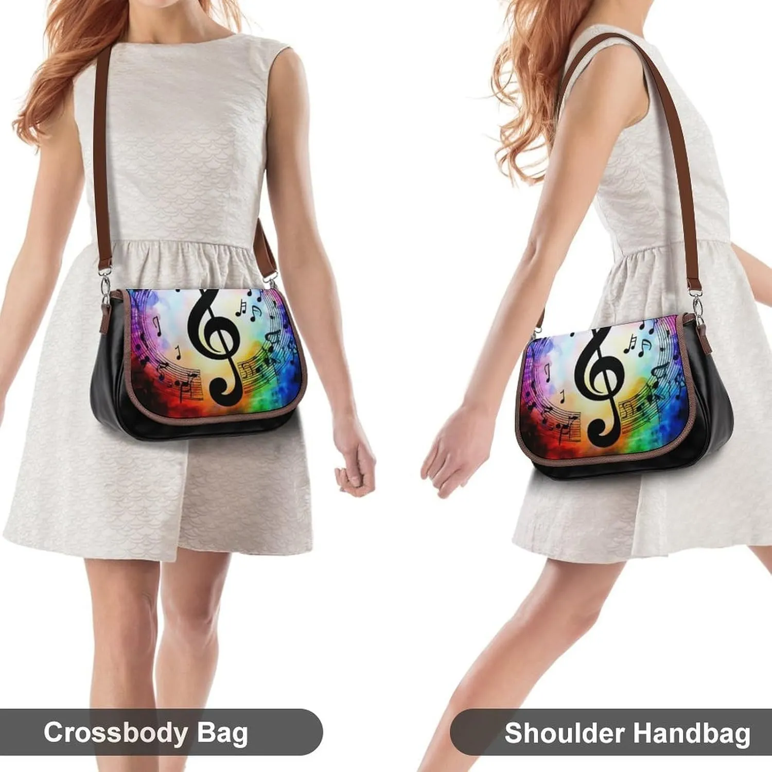 Womens Crossbody Purse Lightweight PU Leather Shoulder Bag Waterproof Messenger Bags