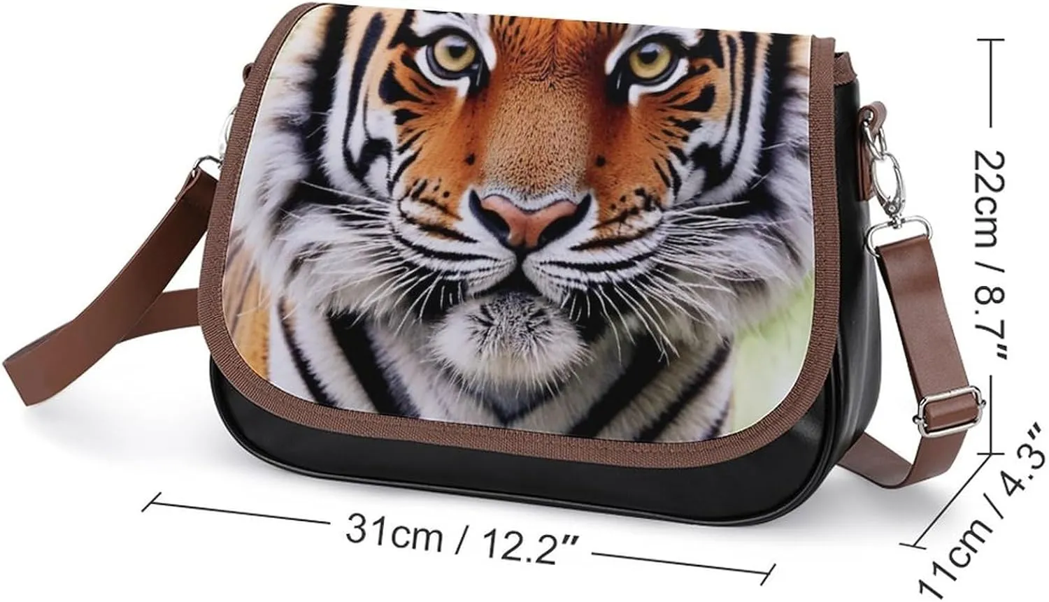 Womens Crossbody Purse Lightweight PU Leather Shoulder Bag Waterproof Messenger Bags