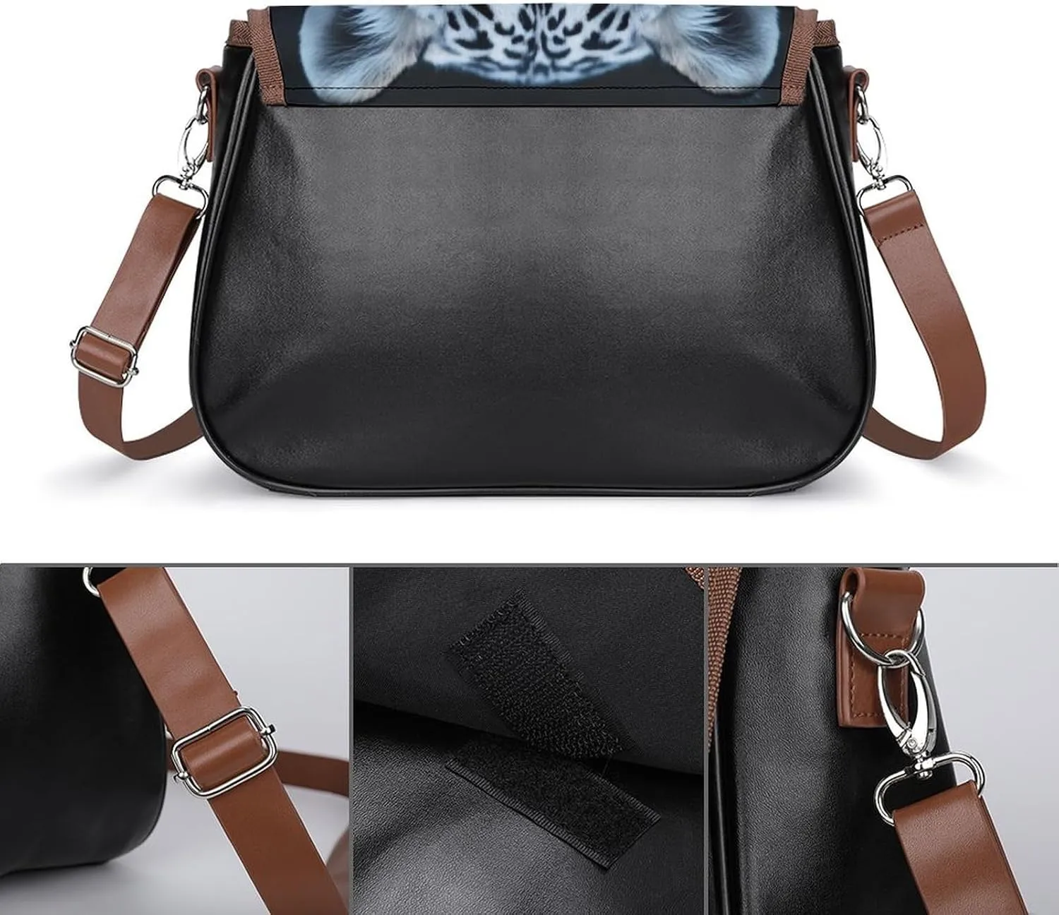 Womens Crossbody Purse Lightweight PU Leather Shoulder Bag Waterproof Messenger Bags