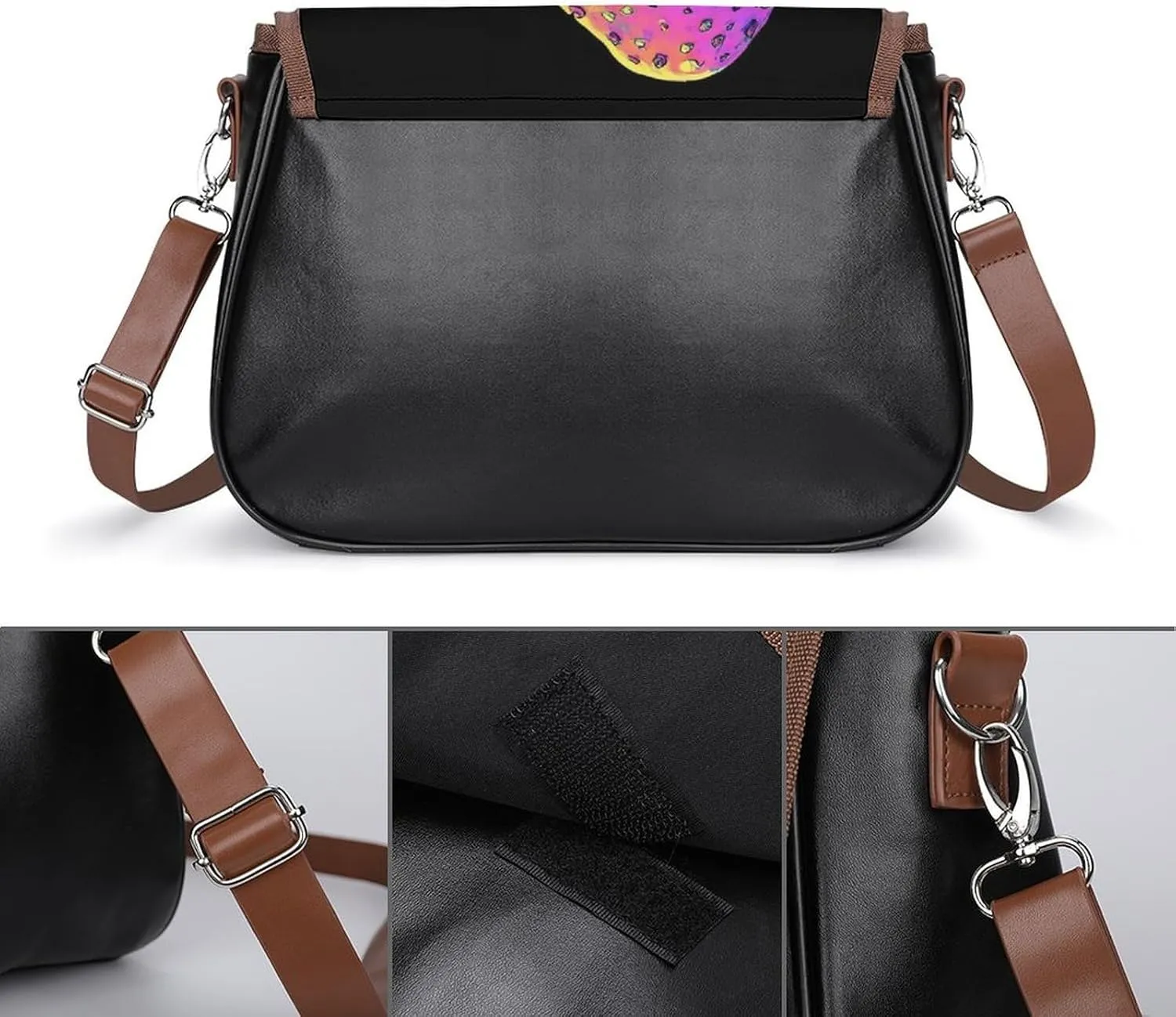 Womens Crossbody Purse Lightweight PU Leather Shoulder Bag Waterproof Messenger Bags