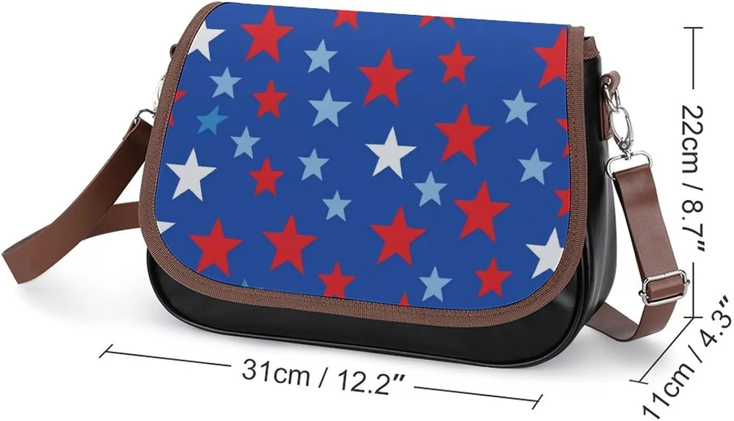 Womens Crossbody Purse Lightweight PU Leather Shoulder Bag Waterproof Messenger Bags