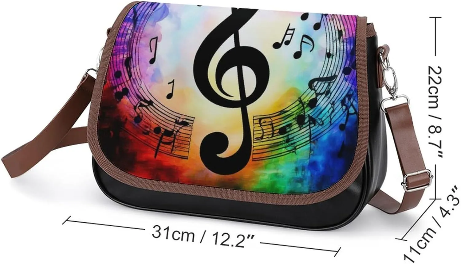 Womens Crossbody Purse Lightweight PU Leather Shoulder Bag Waterproof Messenger Bags