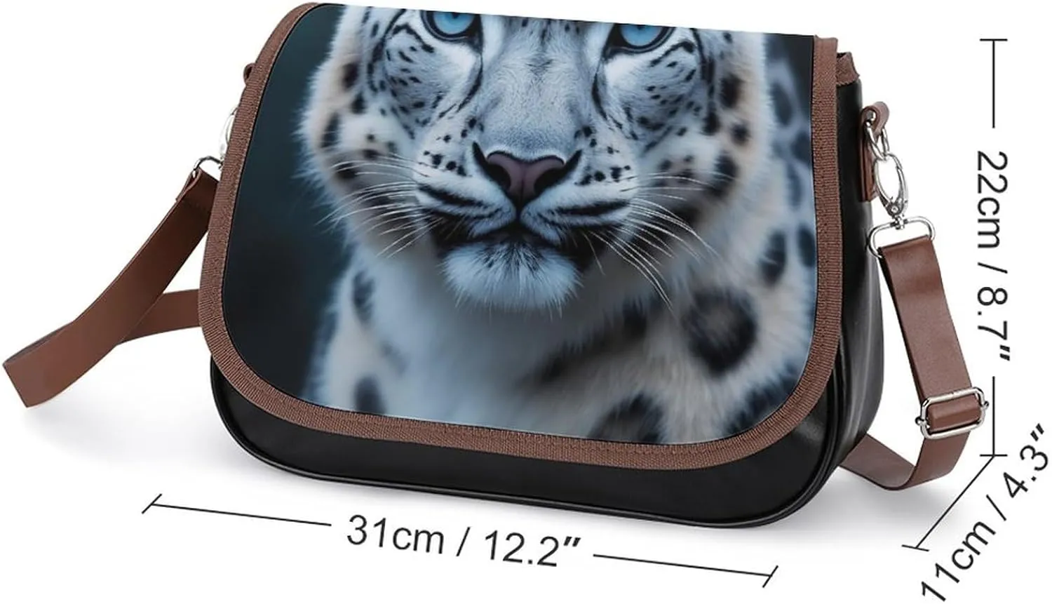 Womens Crossbody Purse Lightweight PU Leather Shoulder Bag Waterproof Messenger Bags