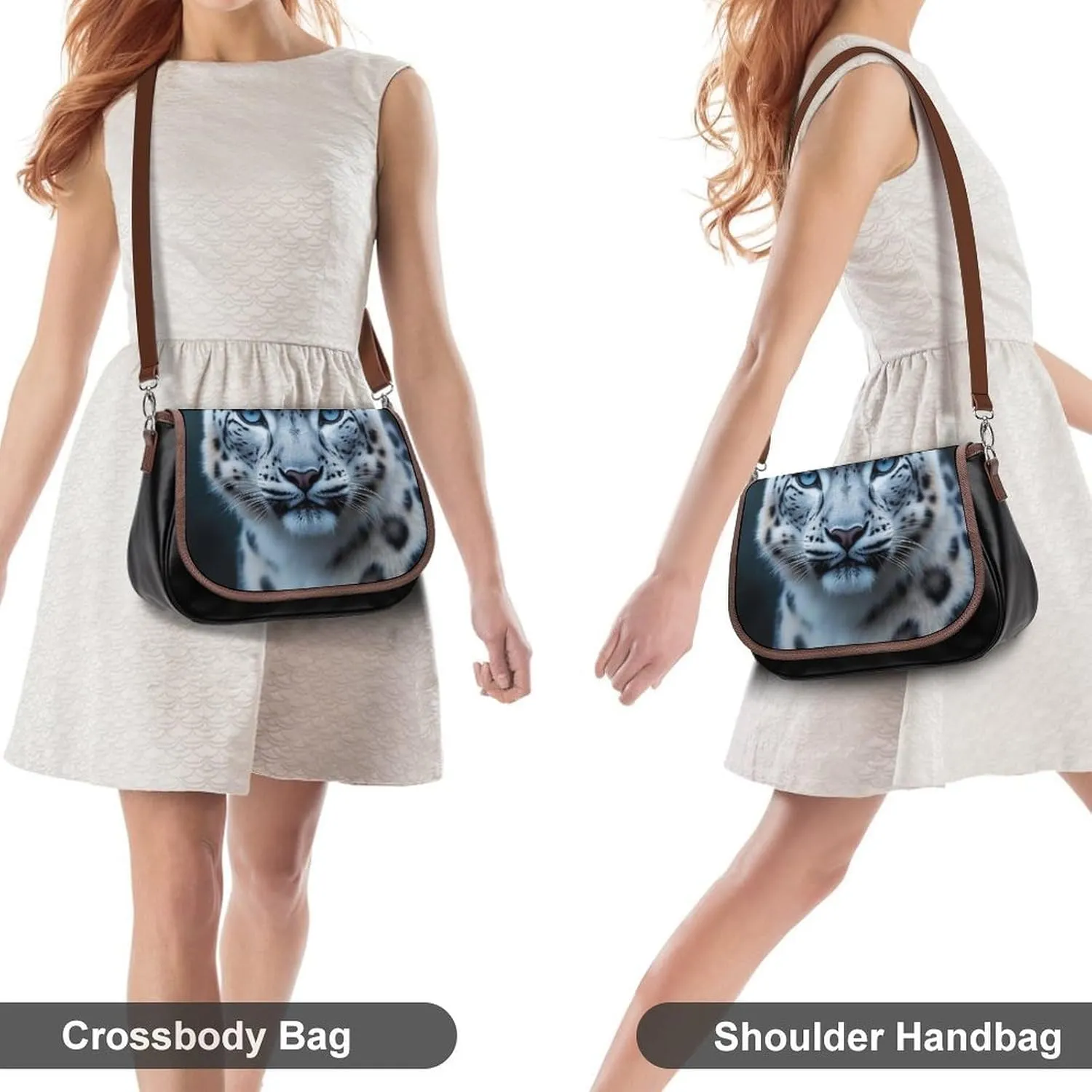 Womens Crossbody Purse Lightweight PU Leather Shoulder Bag Waterproof Messenger Bags