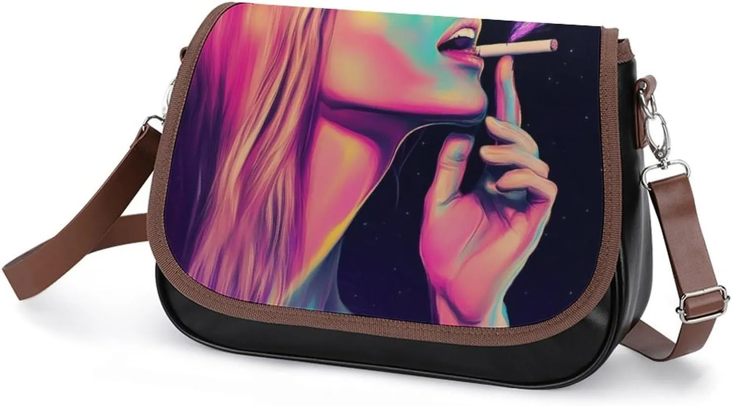 Womens Crossbody Purse Lightweight PU Leather Shoulder Bag Waterproof Messenger Bags