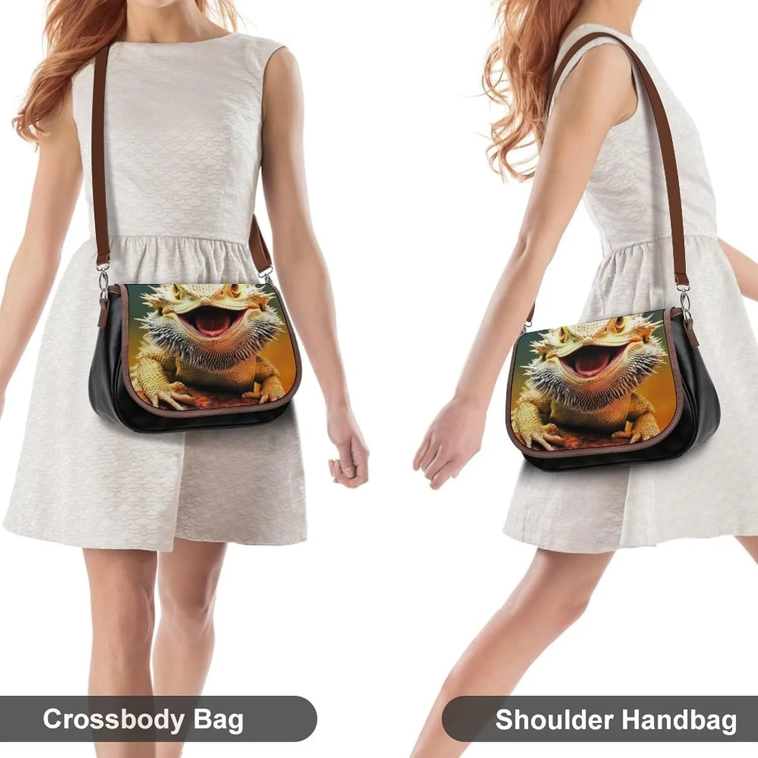 Womens Crossbody Purse Lightweight PU Leather Shoulder Bag Waterproof Messenger Bags