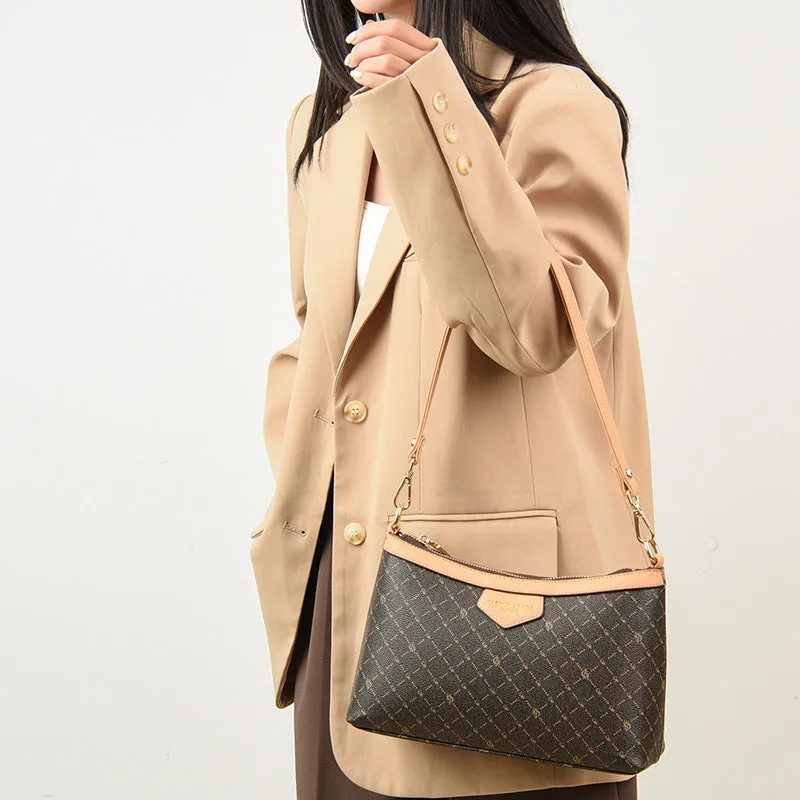 Women's Niche High-grade Printed Fashion Pouches Underarm Bags