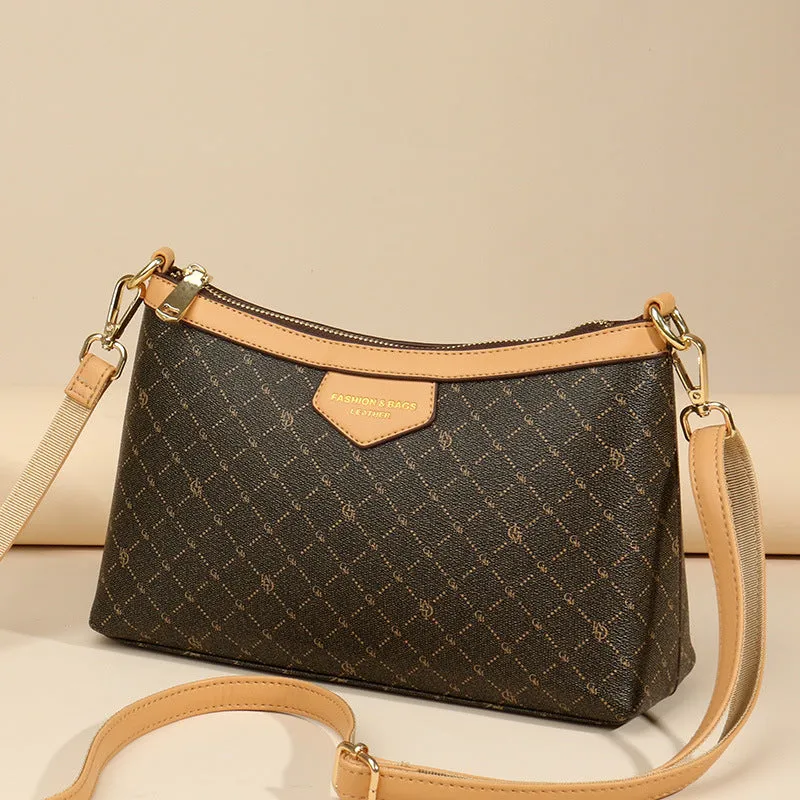 Women's Niche High-grade Printed Fashion Pouches Underarm Bags