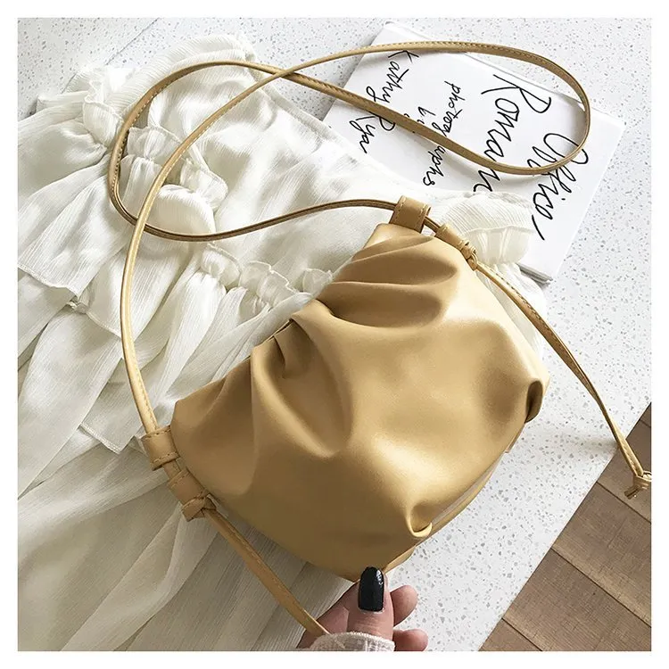 Women's Pleated Versatile Korean Style Trendy Shoulder Bags