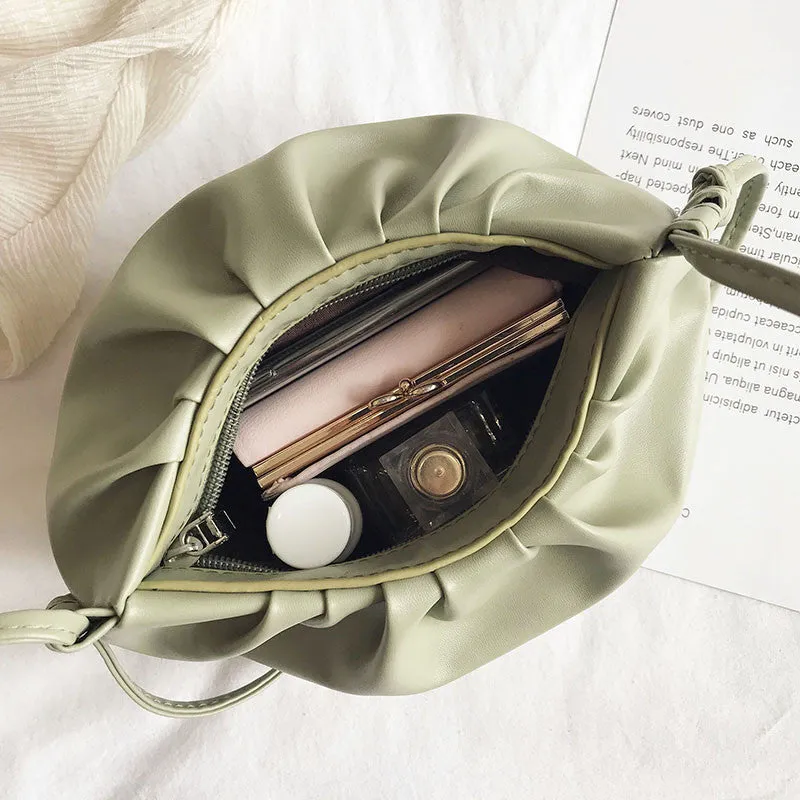 Women's Pleated Versatile Korean Style Trendy Shoulder Bags