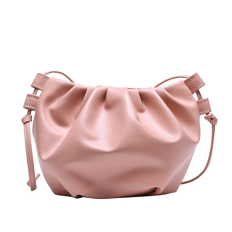 Women's Pleated Versatile Korean Style Trendy Shoulder Bags