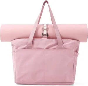 Women's Tote Bag with Zipper - Yoga Nurse Work Laptop Gym Dance Travel Diaper Bag with Compartments Multi Pocket