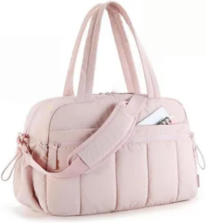 Women's Waterproof Gym Bag with Wet Pocket - Lightweight Travel Duffel Bag for Fitness & Weekend Trips, Sports Tote with Separate Wet Compartment, Carry-On Luggage for Yoga, Swimming & Workout (pink)